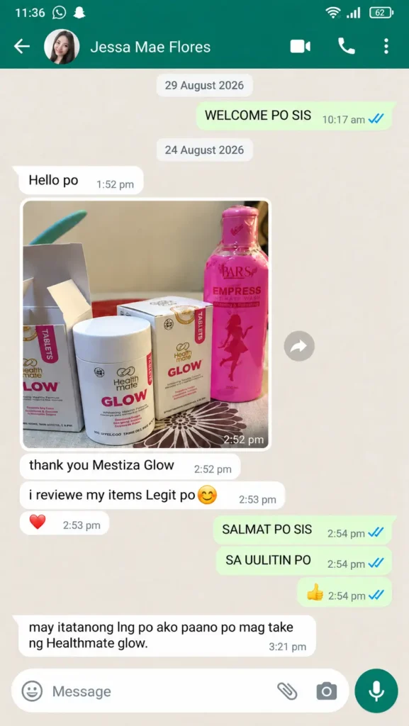 Customer message
